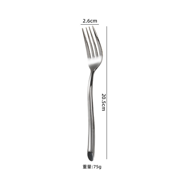 블랙 경사 테일 메인 포크