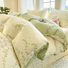 a类纯棉被套单件2025秋季家用双人全棉被罩三件套宿舍单人被套