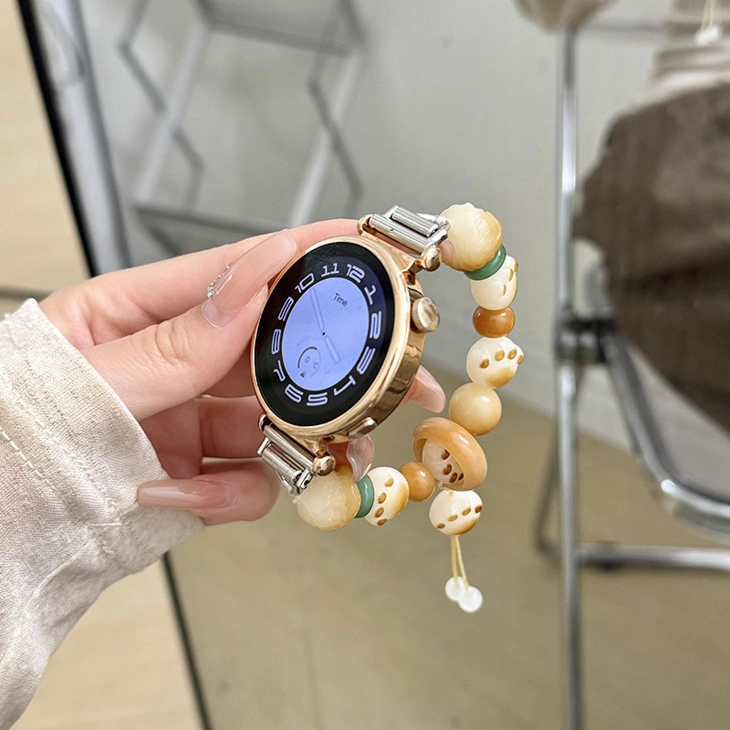 Suitable for Huawei Gt6/5 Watch Strap Watch4Pro Bodhi Cat Claw Beaded Gt4 Watch Strap Gt2 Honor Watch