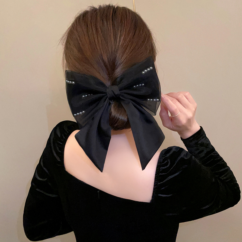 IG Style Elegant Lady Bow Knot Cloth Hair Clip 1 Piece display picture 7