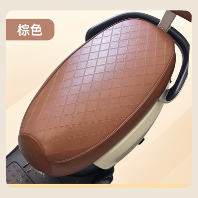 Motorcycle Seat Cushion Cover, Electric car cushion - brown-medium-length-56-61cm