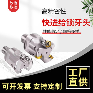 Customized Exn03 Fast Feed Locking Tooth Head Anti-Seismic Threaded Head Lnmu0303Zer-Mj Double-Sided Milling Insert Tool Bar