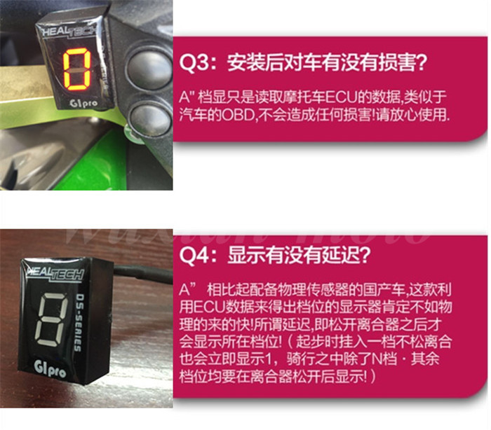 Suitable for Honda CBR650R CB650R CB1000R CB500X/F CBR1100X gear indicator
