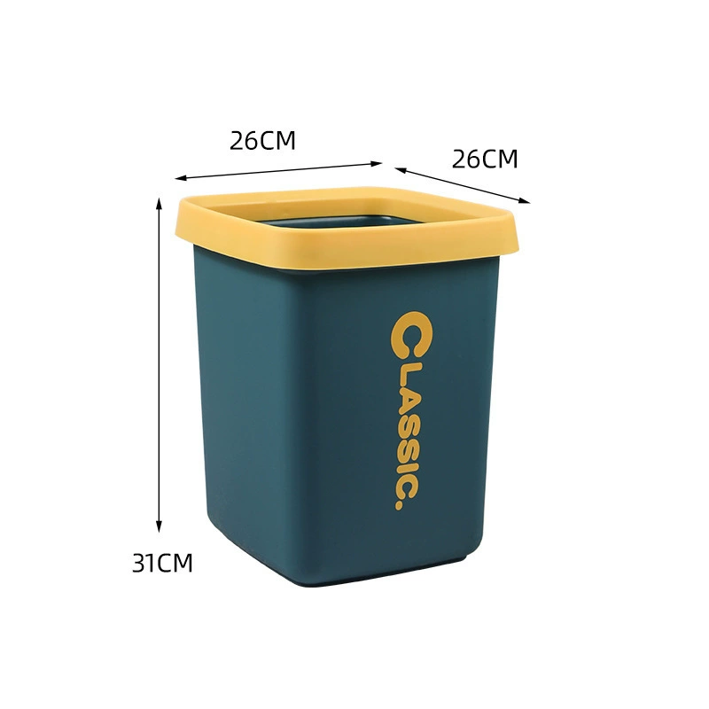 Multicoloured plastic creative garbage can for living room