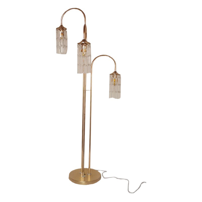 Nuevos apoyos de la boda Luz de plomo carretera de tres cabezas de hielo Barra de cristal de hierro Marco de plomo de carretera etapa de la boda de oro plomo Decoración