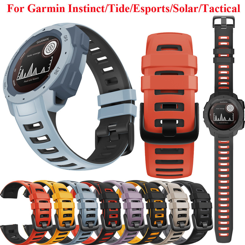 Suitable for Garmin Instinct Silicone Watch Strap Garmininstinctesports E-Sports