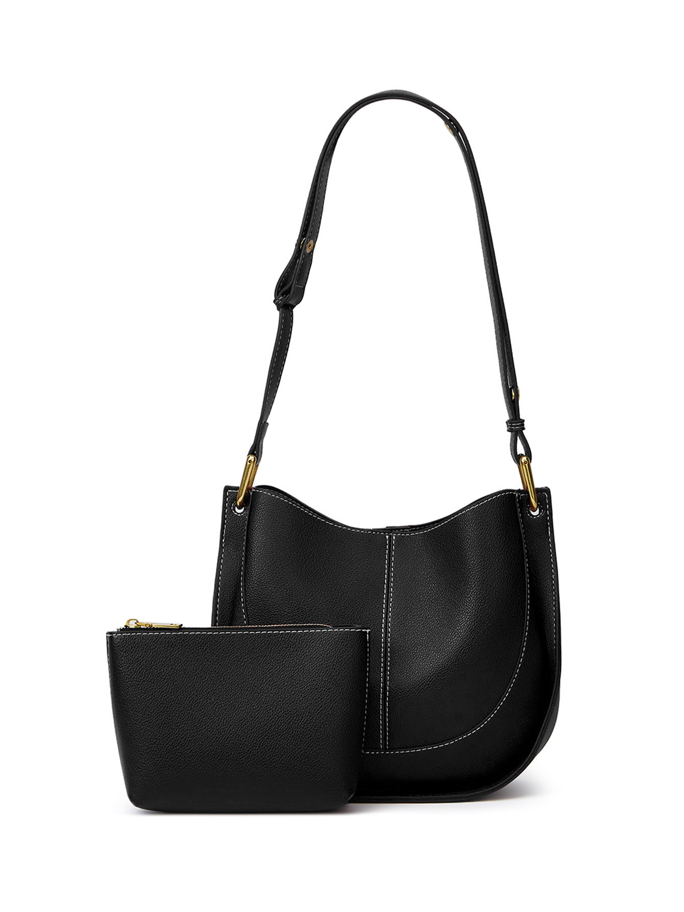 Women's Autumn 2025 Soft Leather Niche Luxury Handbag New Trendy Saddle Bag Large Capacity Shoulder Crossbody Bucket Bag - Thumbnail 7