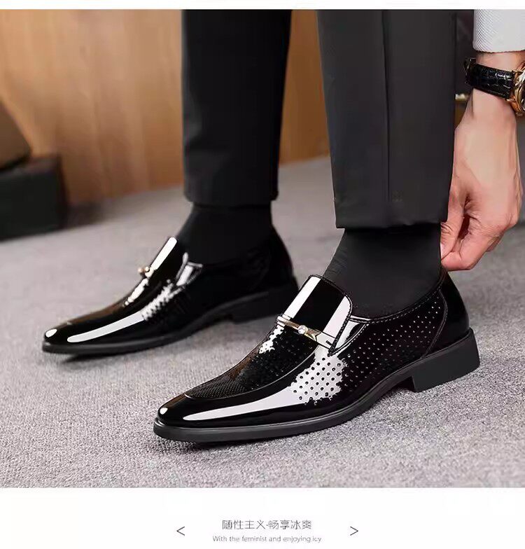 Dép sandal nam bít mũi da PU thoáng khí phong cách công sở — 2119 lỗ màu nâu, 2119 lỗ màu đen chi tiết 8