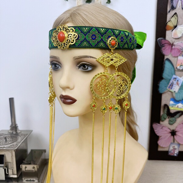Ethnic headband with tassels