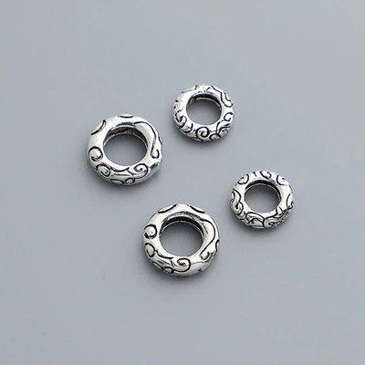 S925 silver retro old pattern Zərgərlik ara hissələri