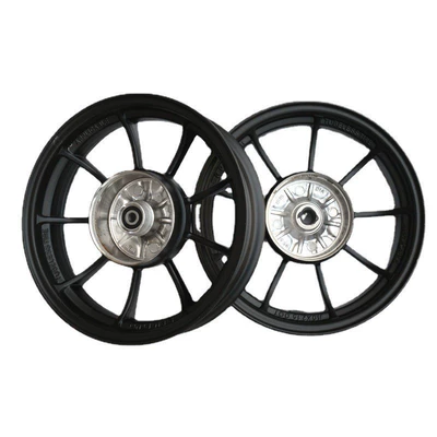 Motorcycle wheel hub – Wheels - 10inch-dio-50-black-front-drum-and-rear-drum-front-wheel-10-holes-95-drum-brake-22-teeth