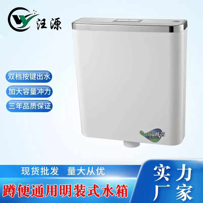 批发水箱卫生间冲便器 明装马桶水箱加厚蹲坑挂墙式厕所冲水器