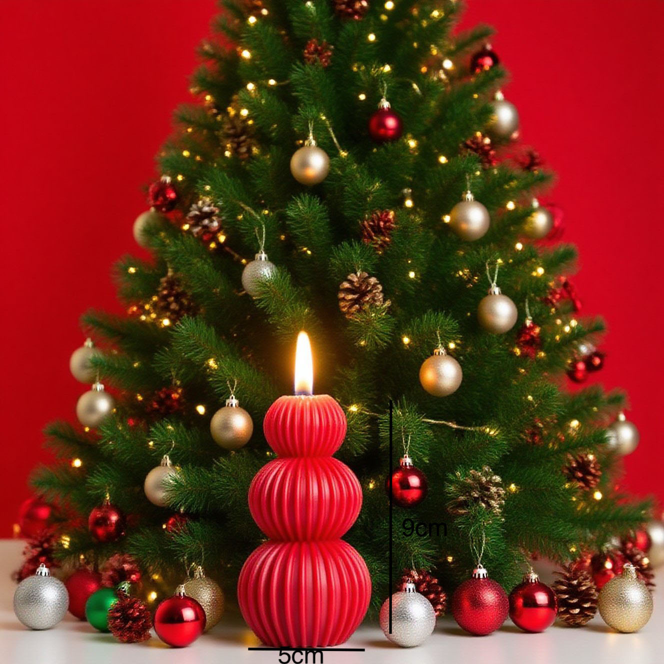 Art nórdico minimalista de ondas de viento esférico de cera de incienso ornamentos creativos de geometría decoración de vela blanca