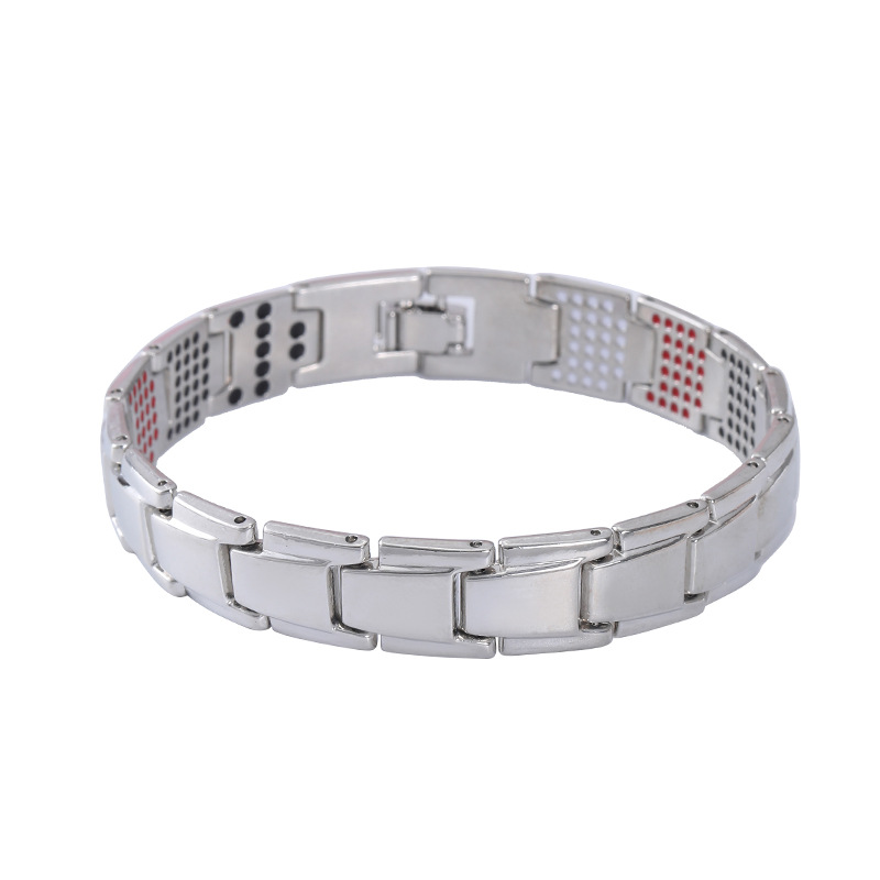 Plating Design Hip-Hop Geometric Zinc Alloy Plating Men's Bracelets Men's Chain Bracelets