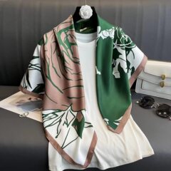 90x90シルクタオルの新型春と秋の大きい方のタオルのファッションのスカーフは首を囲んで首を保護します。