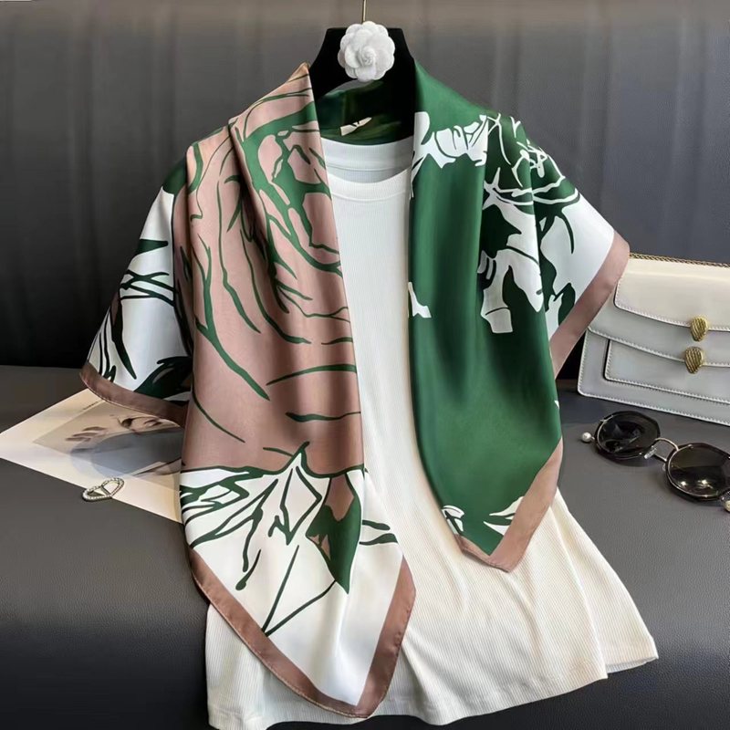 90x90シルクタオルの新型春と秋の大きい方のタオルのファッションのスカーフは首を囲んで首を保護します。|undefined