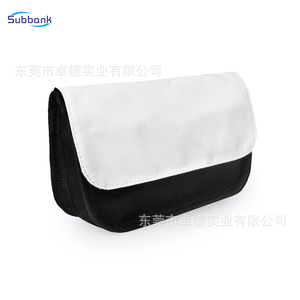 Suministro directo de fábrica bolsa de cosméticos simple artículo pequeño bolsa de almacenamiento caja de lápiz bolso de transferencia térmica material en blanco al por mayor