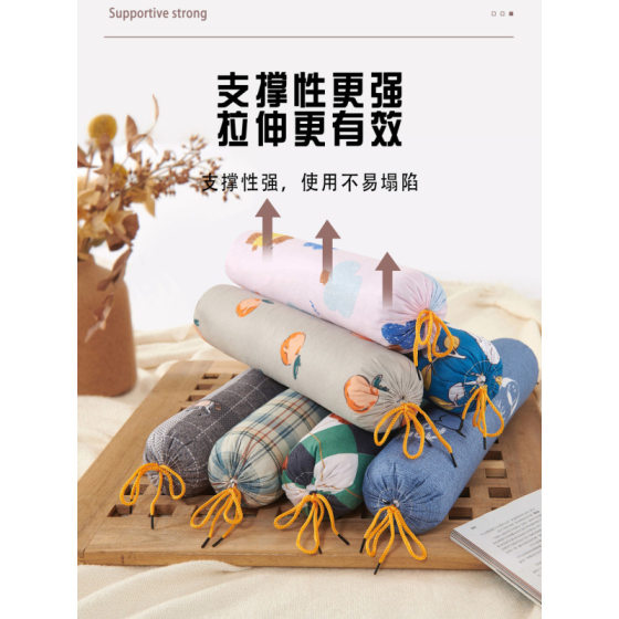 Buckwheat Peel Cassia Seed Cervical Pillow Sleeping Adult Special Neck Protection Cylindrical Artemisia Neck Pillow Hard Pillow