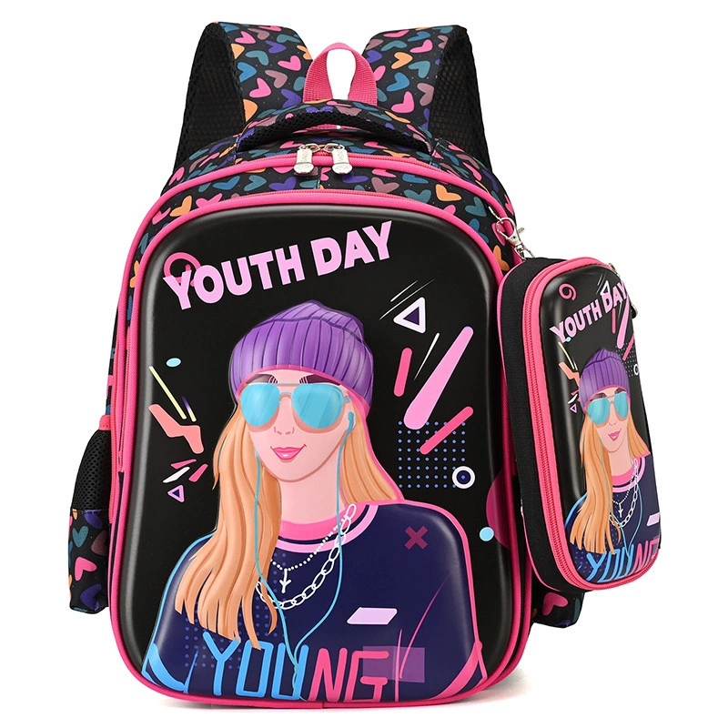 Backpack set with pencil case, children's school backpack 15-inch — multi-style colors