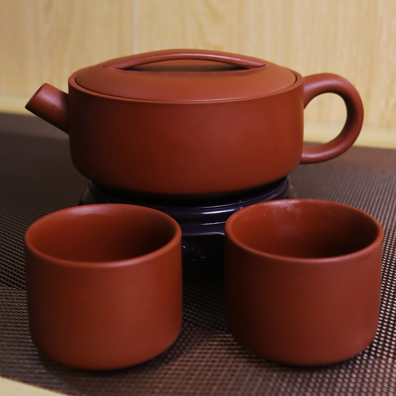 原矿朱泥凤鸣壶汉瓦壶宜兴紫砂壶手工茶壶大容量急家用泡茶壶批发