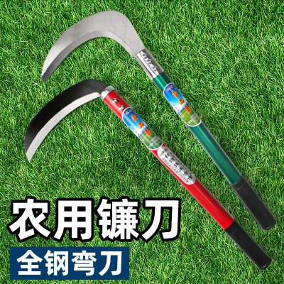 manganese steel sharp Sickle Agriculture outdoors Mowing knife Weed tool Steel Machete Corn Reap Dedicated Sickle