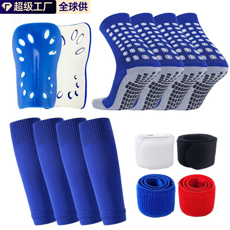 Amazon cross-border foreign trade adult men and women non-slip dispensing football socks combination suit leg guards socks straps Amazon cross-border foreign trade adult men and women non-slip dispensing football socks combination suit leg guards socks straps