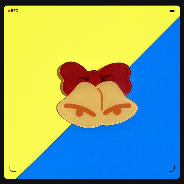 Creativo lindo Navidad broche estudiante de dibujos animados bolsa accesorios DIY pin Santa Claus insignia decoraciones