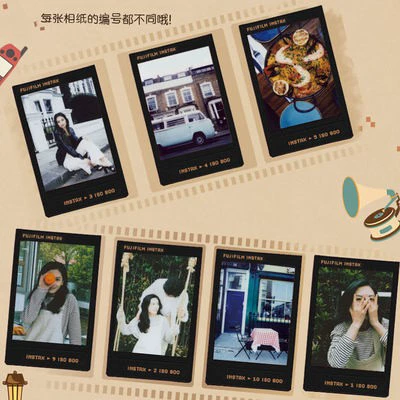 Фотобумага для моментальной камеры Instax (подходит для mini12/7+/40/11/9/90), белая рамка