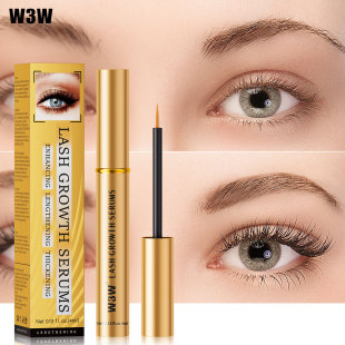 W3W cross-border gold tube thick eyelash liquid natural thick transparent colorless eyelash base liquid long liquid makeup