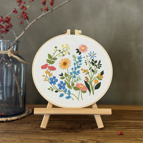 [刺绣挂画-花影舞（非成品）]
