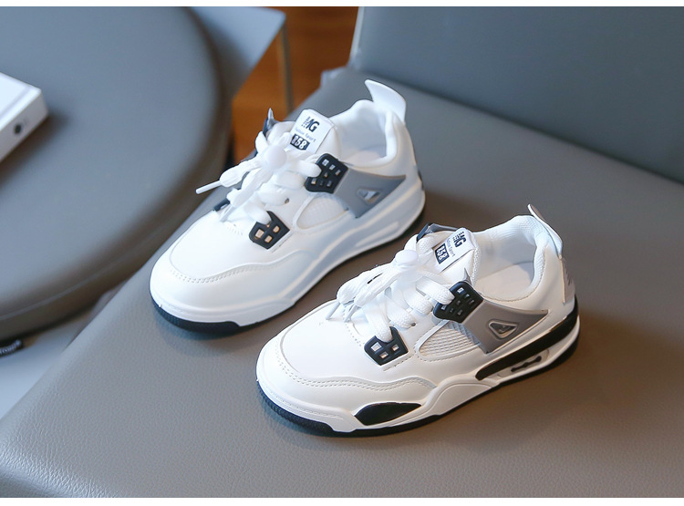 Sport 2023 Herbst Neue Koreanische Ausgabe kinder Laufschuhe Leder Modische Mittlere und Große Jungen_voghion.com