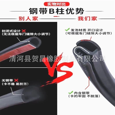 Automobile B- pillar sealing strip, door Avtomobil səs izolyasiya zolaqları