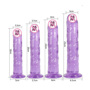 BANNDO Egg-free artificial sucker crystal penis female artificial masturbation dildo adult sex products foreign trade
