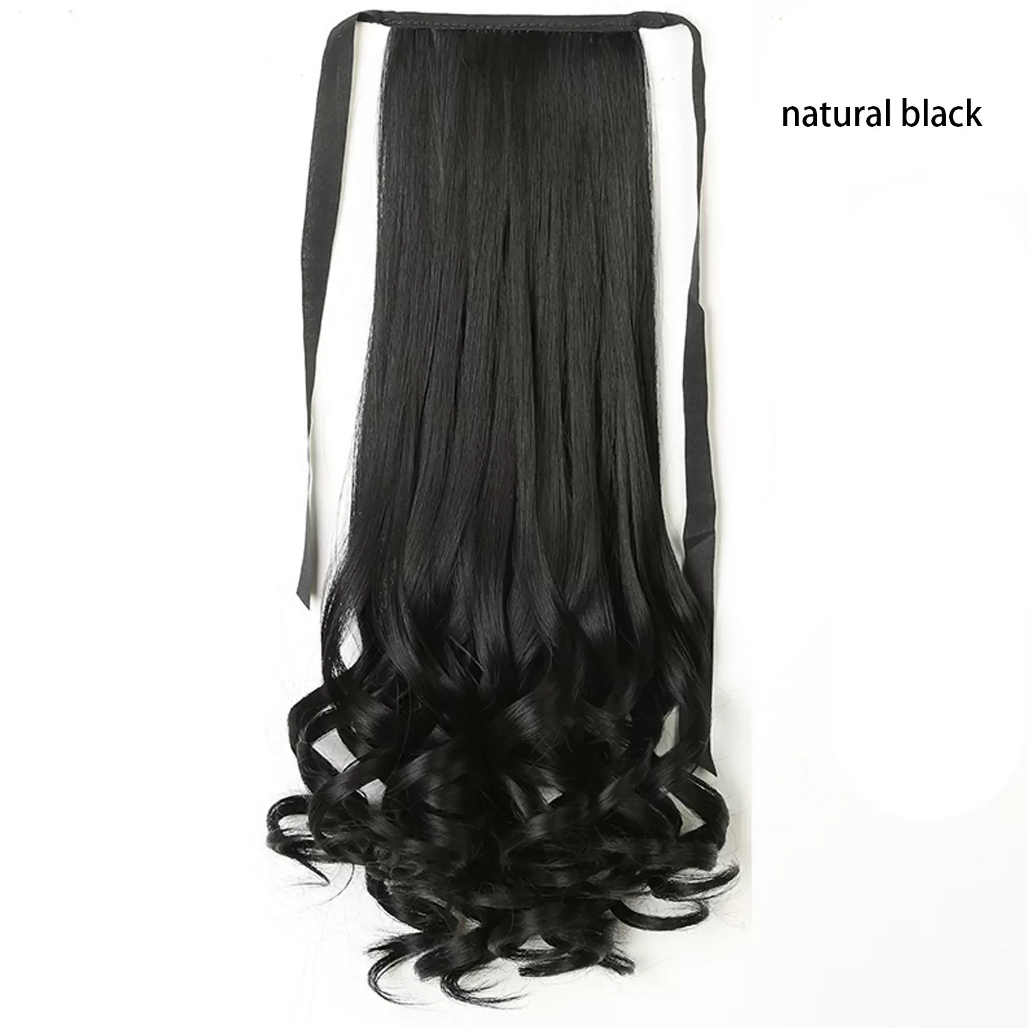 跨境欧美新款马尾  卷发马尾  梨花马尾  绑带式马尾假发