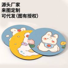 圆形软硅藻泥隔热杯垫防烫餐桌垫橡胶软硅藻泥垫盘子垫防热垫垫子