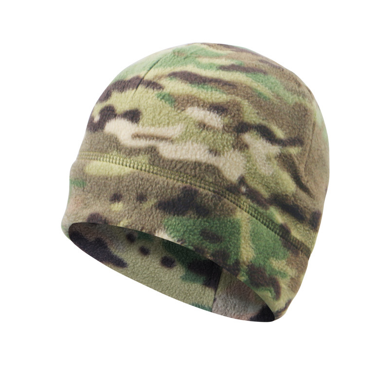 Sombrero de terciopelo camuflado otoño y invierno para hombres y mujeres sombrero de ciclismo al aire libre grueso a prueba de frío de ciclismo caliente protección de orejas sombrero de montaña
