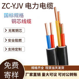 YJV国标纯铜硬线2 3 4 5等芯1.5 2.5 4 6KVV阻燃LED辐照电线电缆