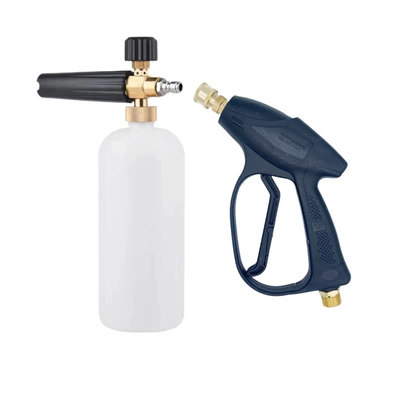 High pressure car wash water gun: pot water gun five-color nozzle