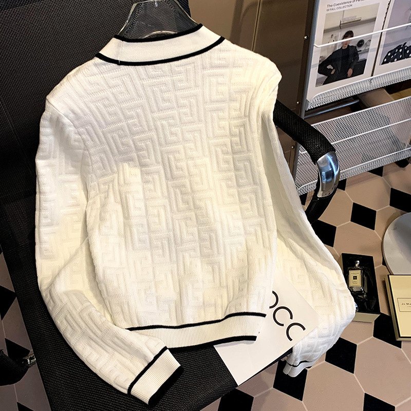 Jacquard Sweater Coat 6