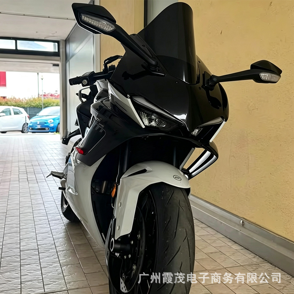Compatible with CFMOTO 675SR-R 675sr modified integrated windscreen hood, same style as Ducati V4, non-destructive direct fit
