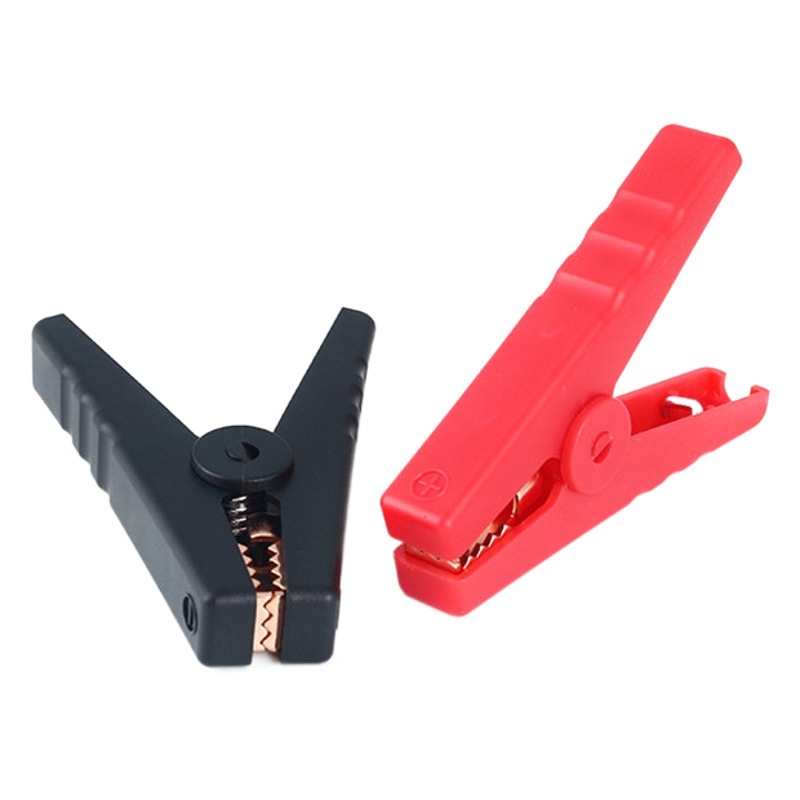 Clip de batería de coche clip de resorte de cable de encendido de batería de coche 150A pequeño clip de cocodrilo de plástico duro en stock