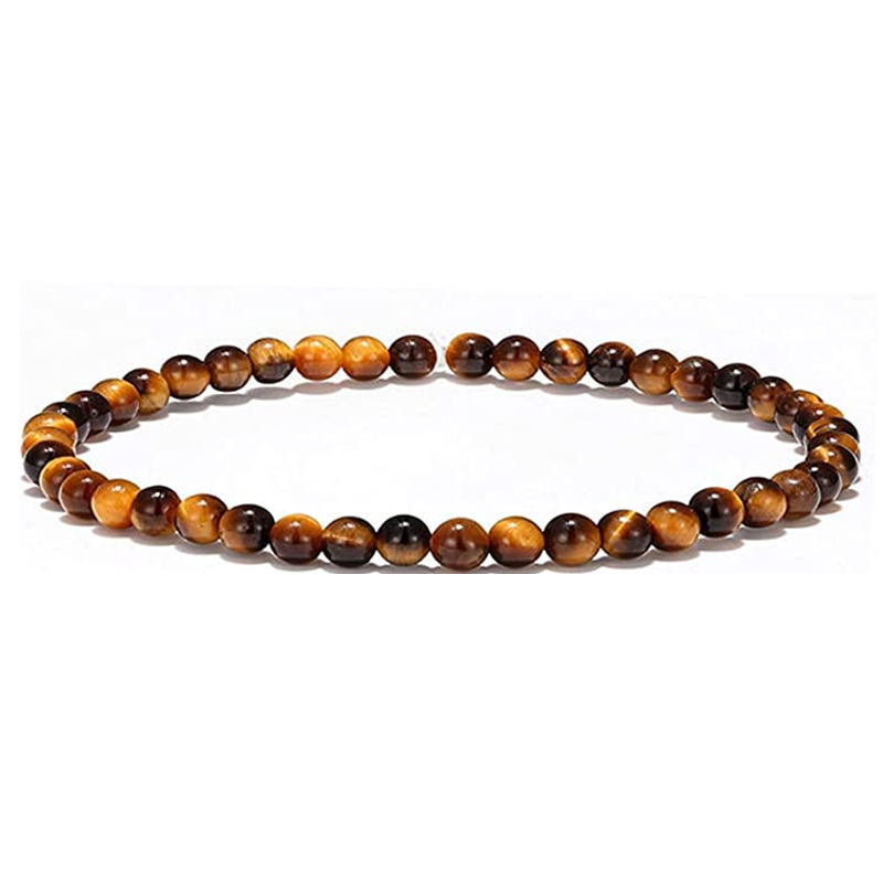 Amazon cross-border burst beads 4mm natural stone beads charm women's bracelet foreign trade bracelet couple bracelet