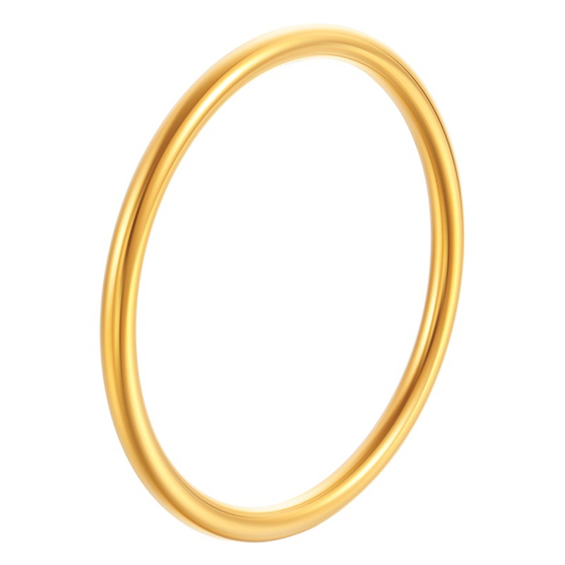 Estilo nacional Sansheng III patrimonio no se desvanece pulsera sólida anillo liso todo partido simple pulsera de acero de titanio joyería femenina al por mayor