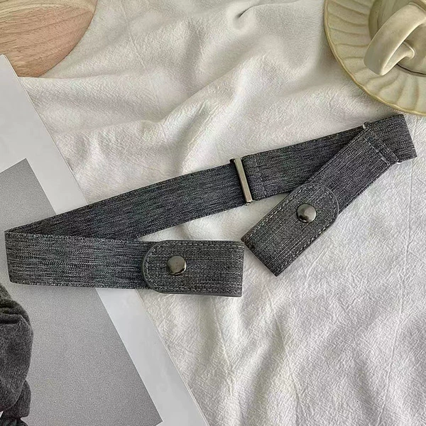 Dark gray thickened lazy belt