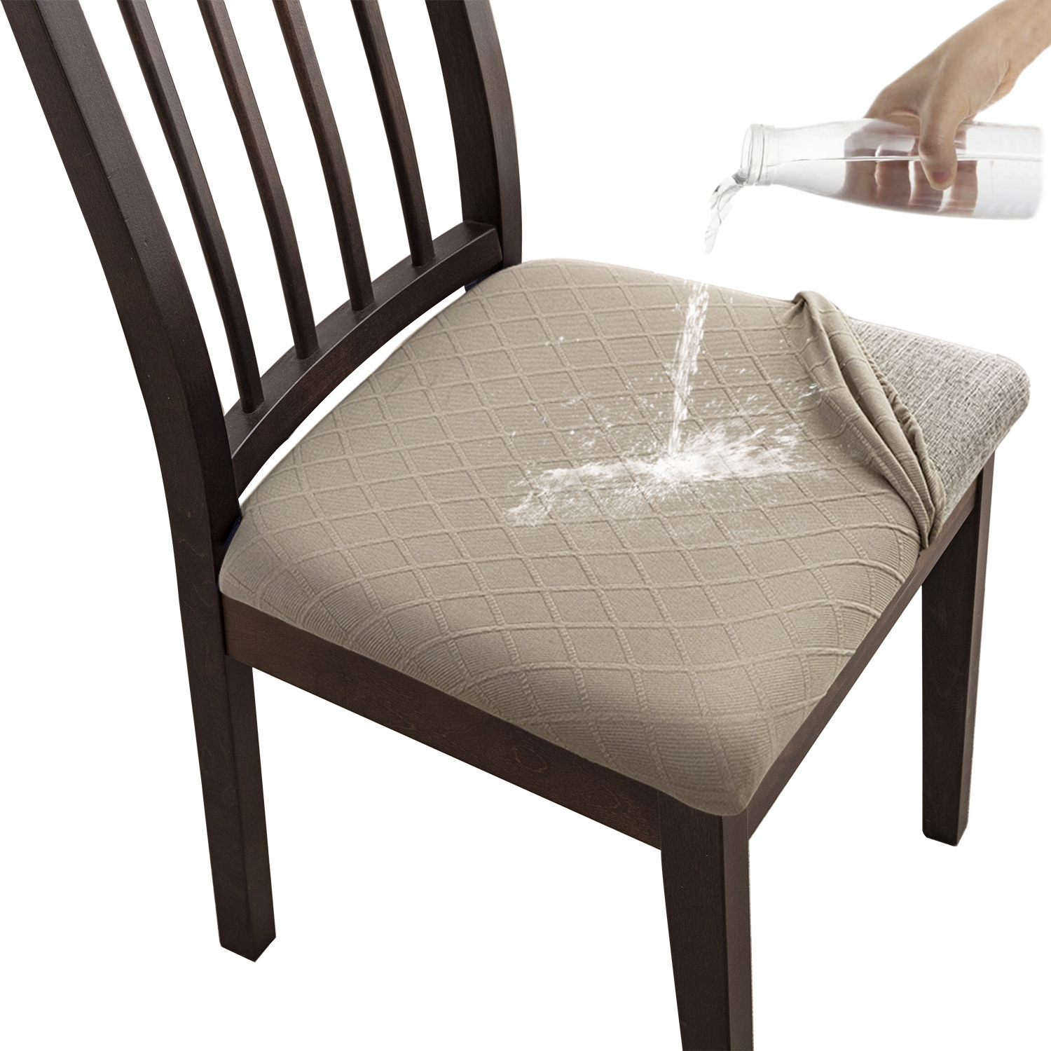 Cubierta de asiento anti-derrames de silla de diamante transfronteriza Getty, mesa de comedor de hotel, cubierta de silla universal doméstica