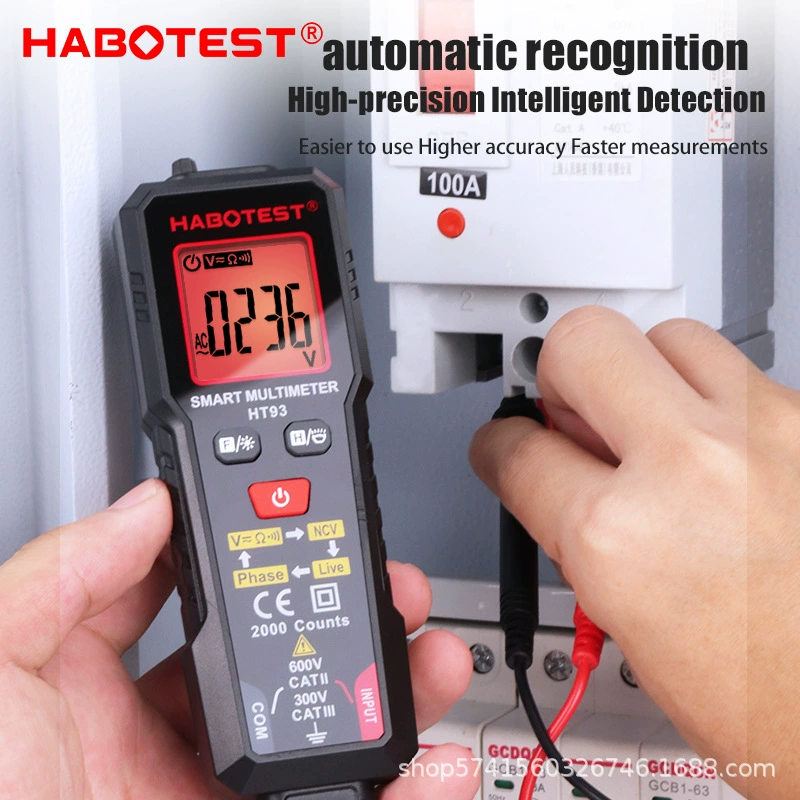 Huabo HT93 интеллектуальный мультиметр все в одном многофункциональная антигорная автоматическая цифровая универсальная последовательность фаз через границу