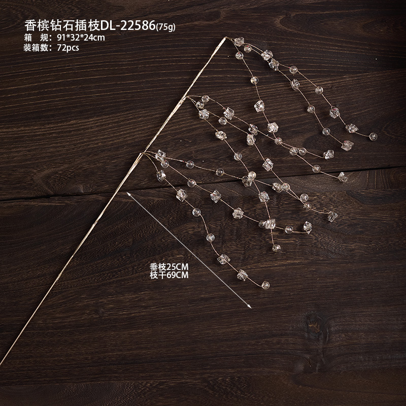 Ramita de diamante de champán dl - 22586