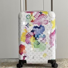 L家驴家Horizon水彩款彩色泼墨图案登机箱地平线涂层帆布行李箱