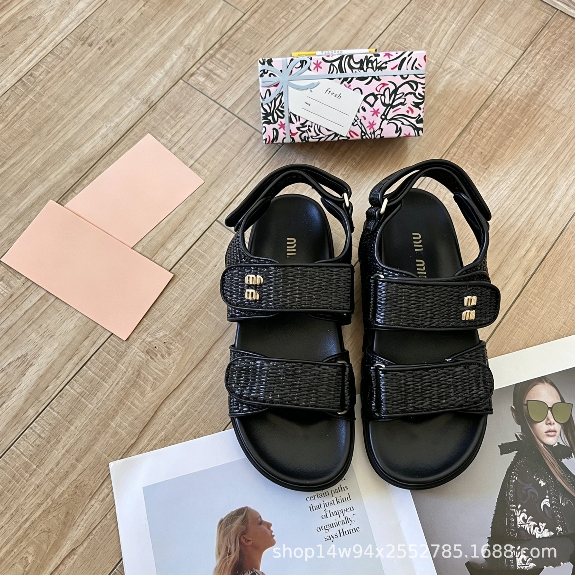 Sandalias Planas de Playa para Mujer, Superfibra y Caucho, Secado Rápido, Transpirable, Ligero, para Uso Diario image 8