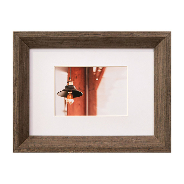 Wooden table wall photo frame from natural wood